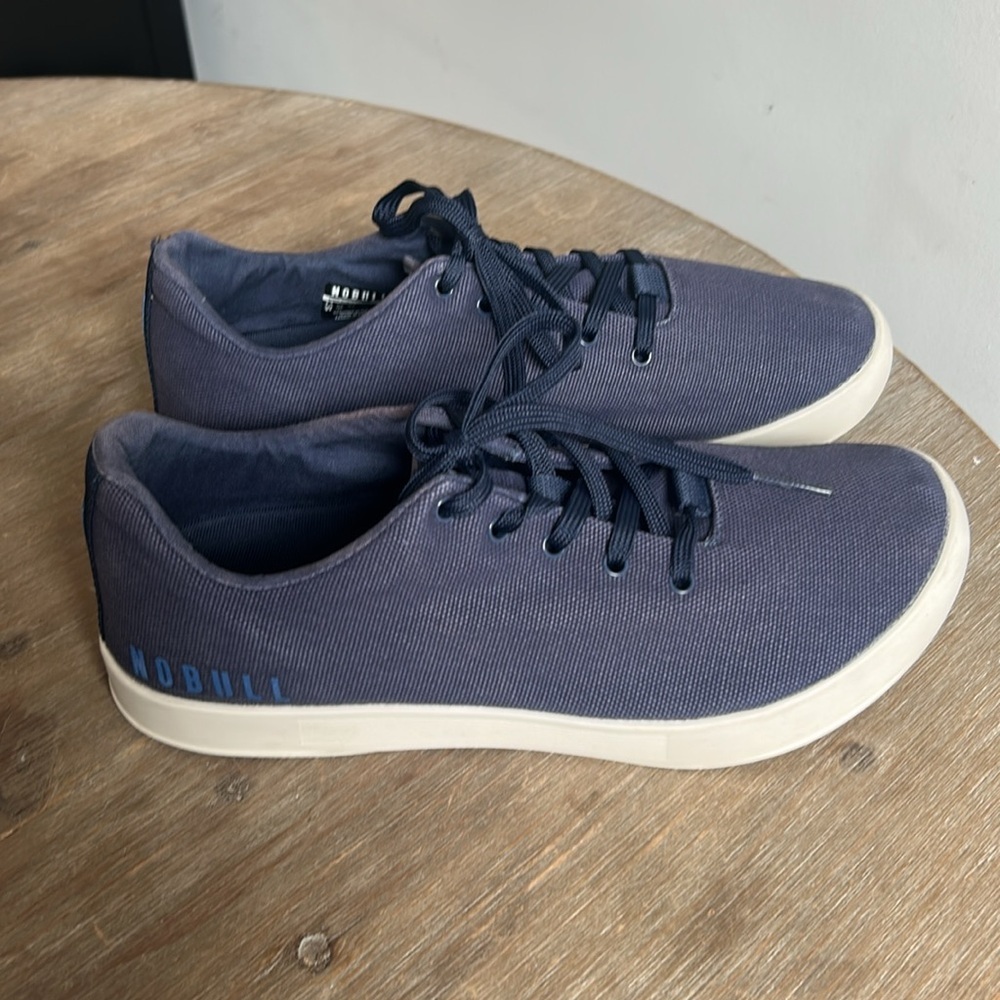 NOBULL Canvas Trainer Blue Workout CrossFit Athletic Unisex Sneakers Men 9.5